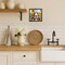 Edge Collections - 8" x 8" - Multicolor - Sunflowers Metal Print Wall Decor for Kitchen Bathroom - 1 Piece